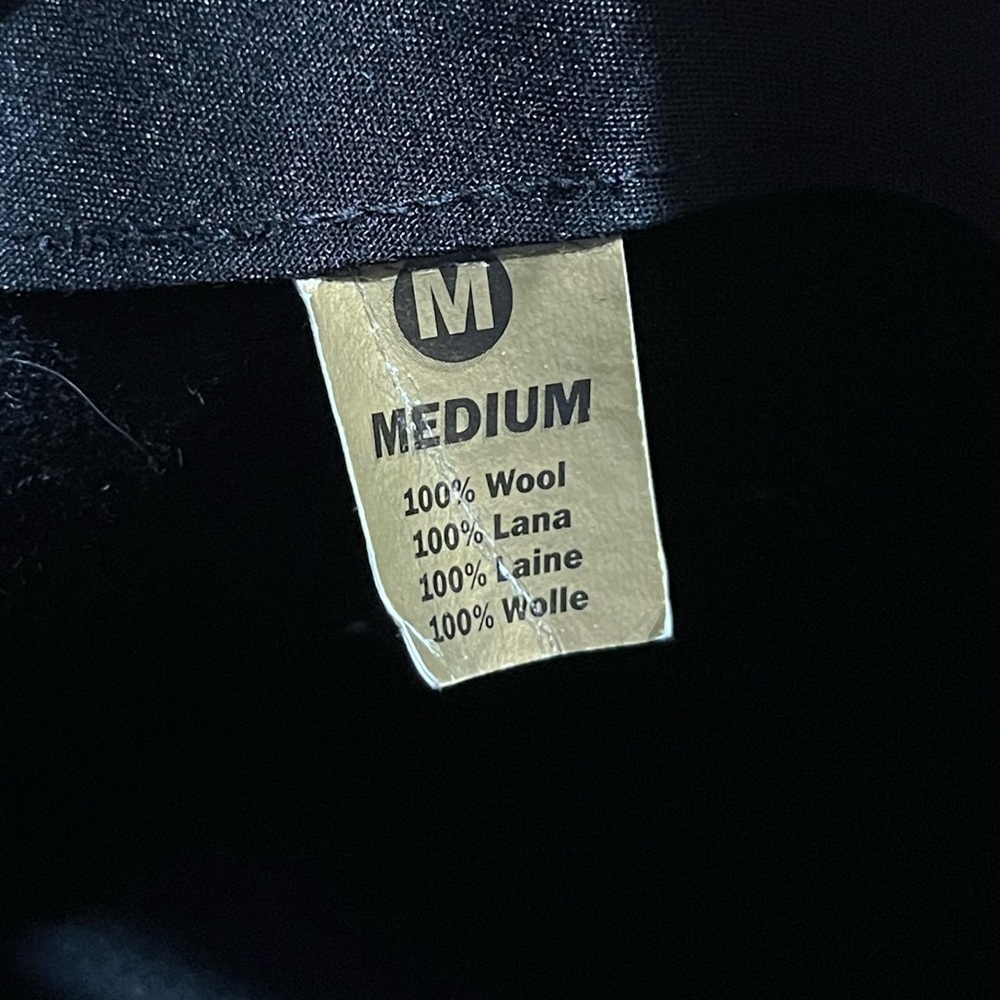 Inti Black Derby/Bowler Wool Felt Water-Repellent Hat Size Medium - Picture 6 of 9
